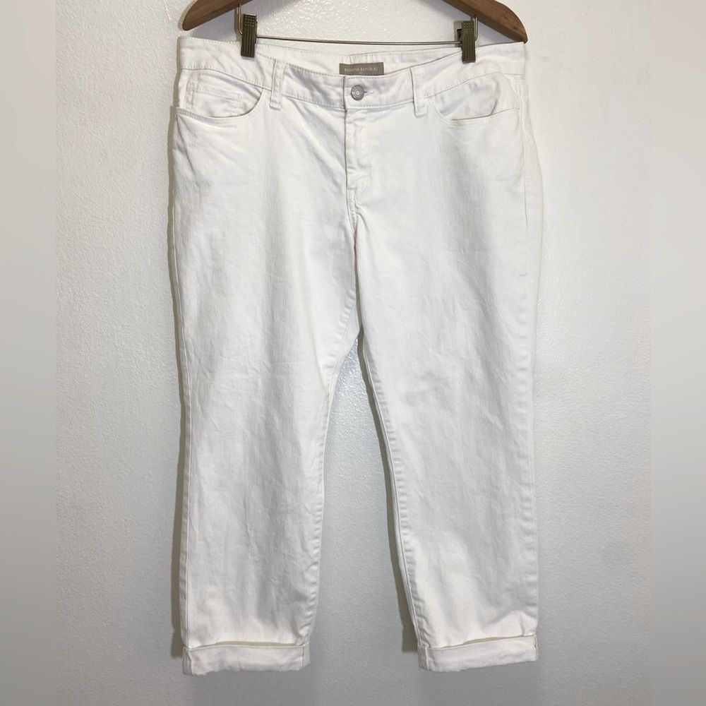 Banana Republic - Skinny Fit Cuffed Jeans Cropped - size 10 (30)
